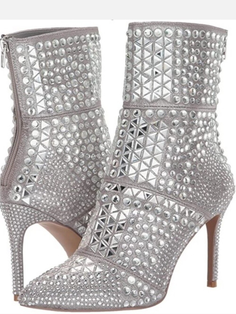 ✨ Steve Madden Crossing Rhinestone Studded Ankle Booties Sprakle Party